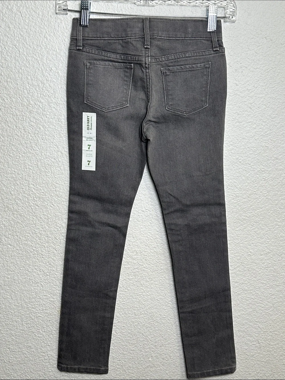 NEW Old Navy Super Skinny Jeans Gray Youth Girls Size 7